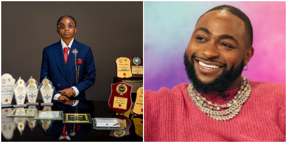 19-year-old first-class graduate begs Davido for scholarship to study abroad