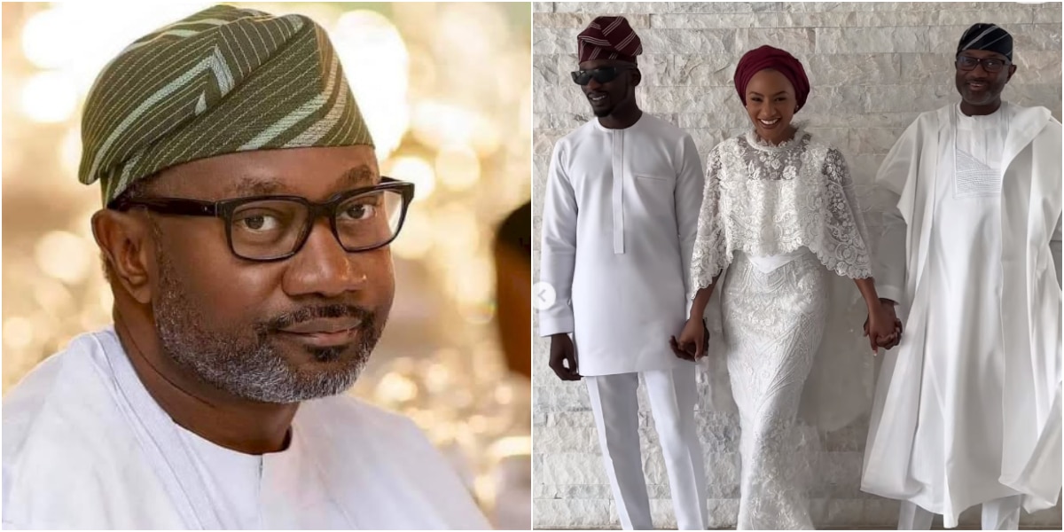 Femi Otedola’s reaction to Mr Eazi kissing Temi in his presence causes buzz online