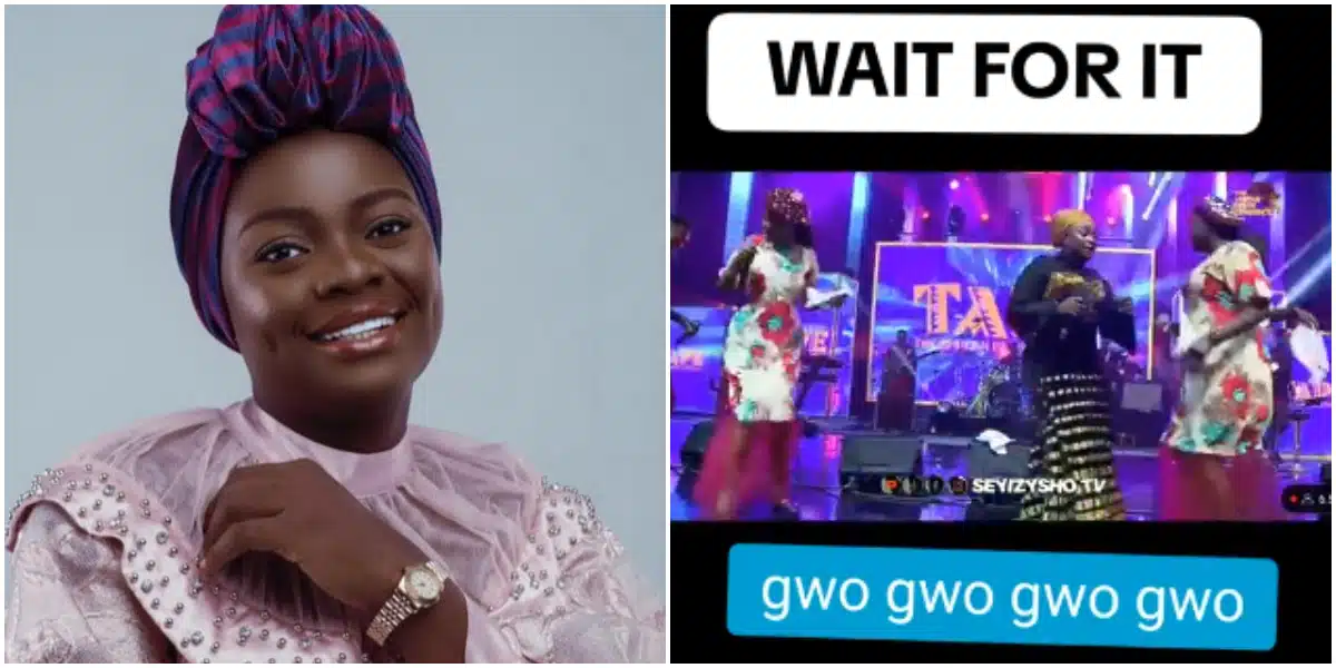 Yinka Alaseyori dragged online for blending 'Gwo Gwo Gwo' melody into church ministration