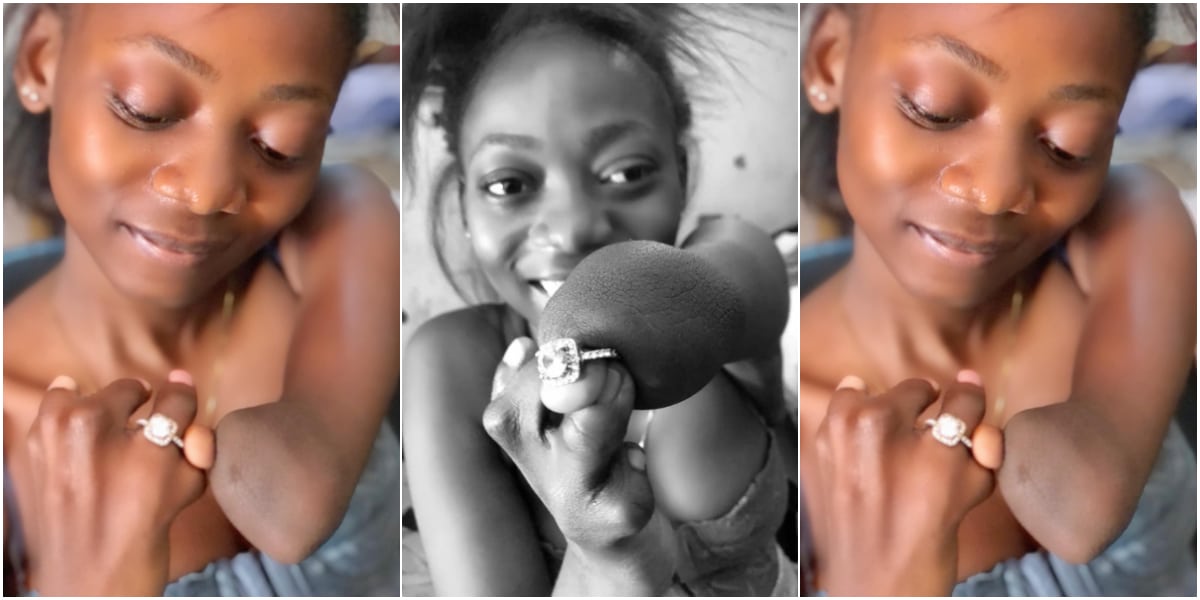 Amputee over the moon as boyfriend proposes to her, flaunts ring online