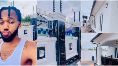 Nigerian man celebrates building dream house after years of struggle abroad