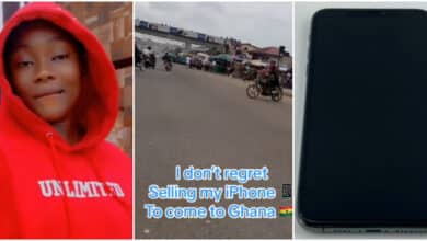 Nigerian lady sells her phone to relocate to Ghana