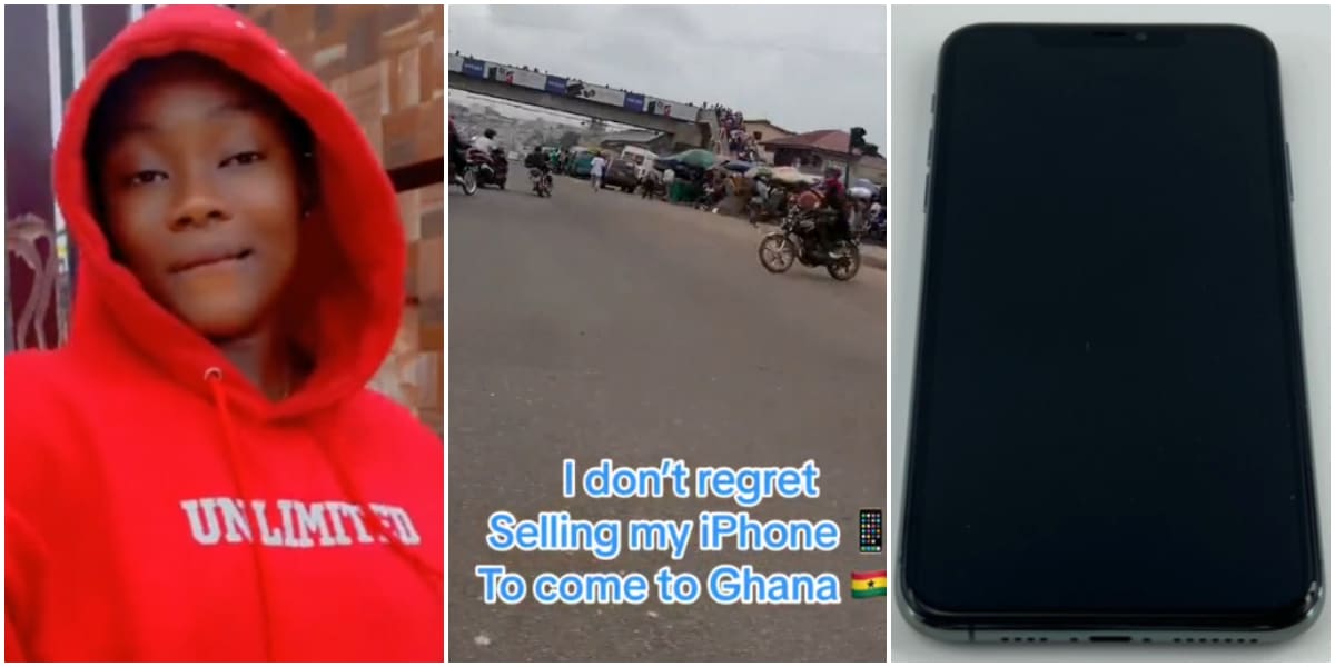 Nigerian lady sells her phone to relocate to Ghana