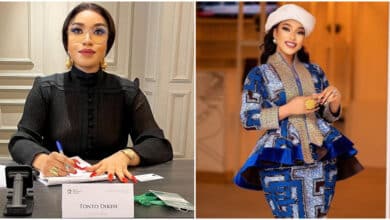 Tonto Dikeh dragged online for opposing nationwide protest plans amid economic hardships