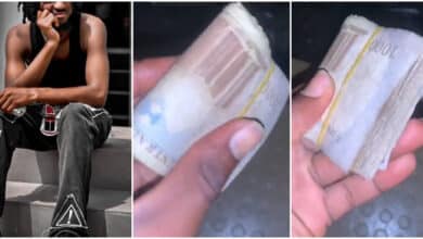 Man scammed at computer village cries out, shows 'unbelievable' fake money he was given