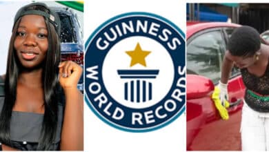 Ghanaian Lady breaks Guinness World Record for most cars washed in eight hours