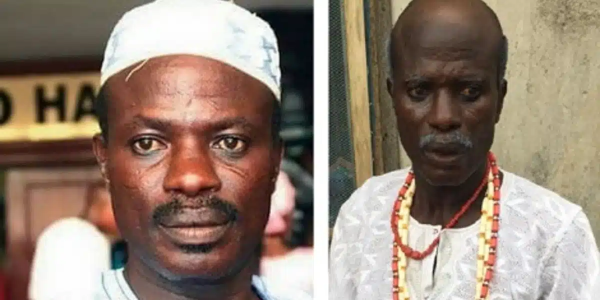 Reactions as veteran actor Baba Abija seen begging for money on Tiktok
