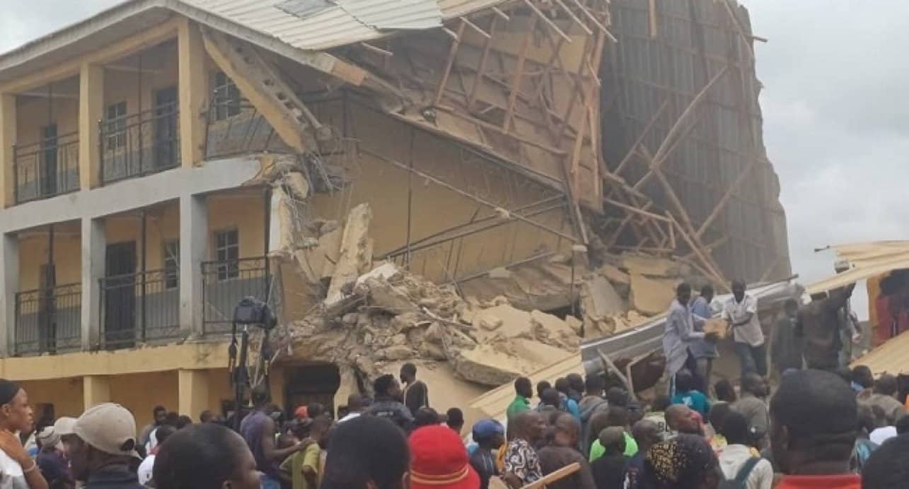 Tragedy in Jos as school buidling collapses on students writing exams