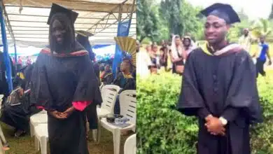 Davido female fan recreates graduation photo