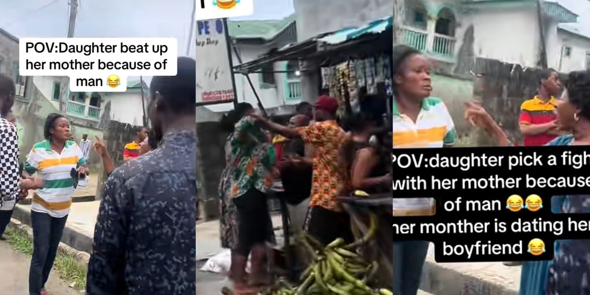 Drama as Nigerian lady confronts mother for dating her boyfriend