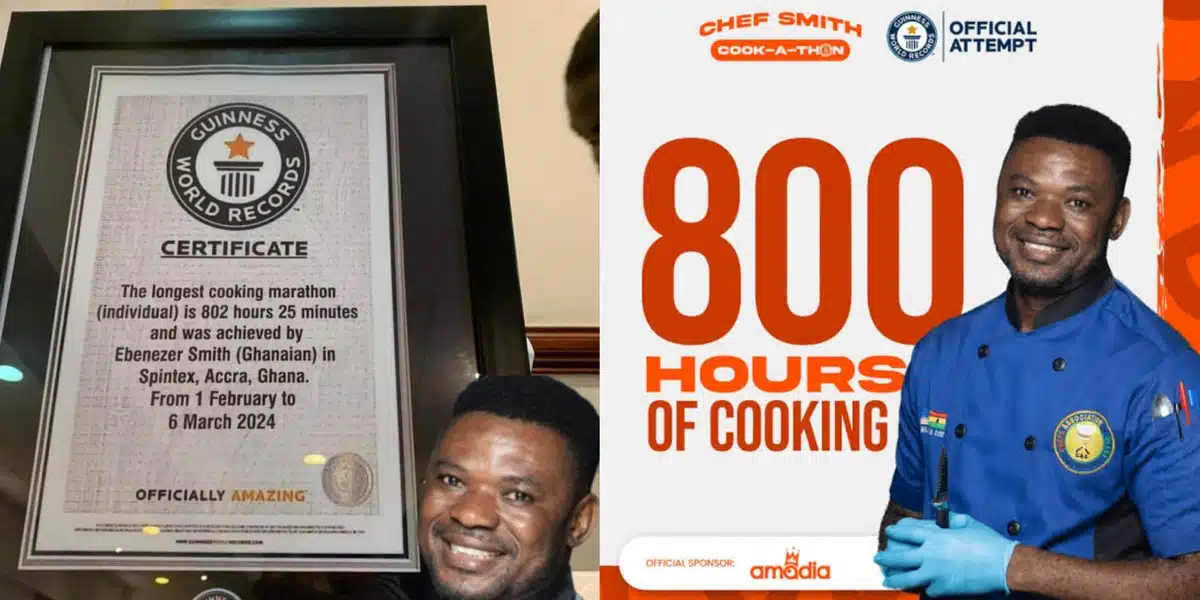 Guinness World Records deactivates 'Cook-a-thon' category as Ghanaian chef forges certificate