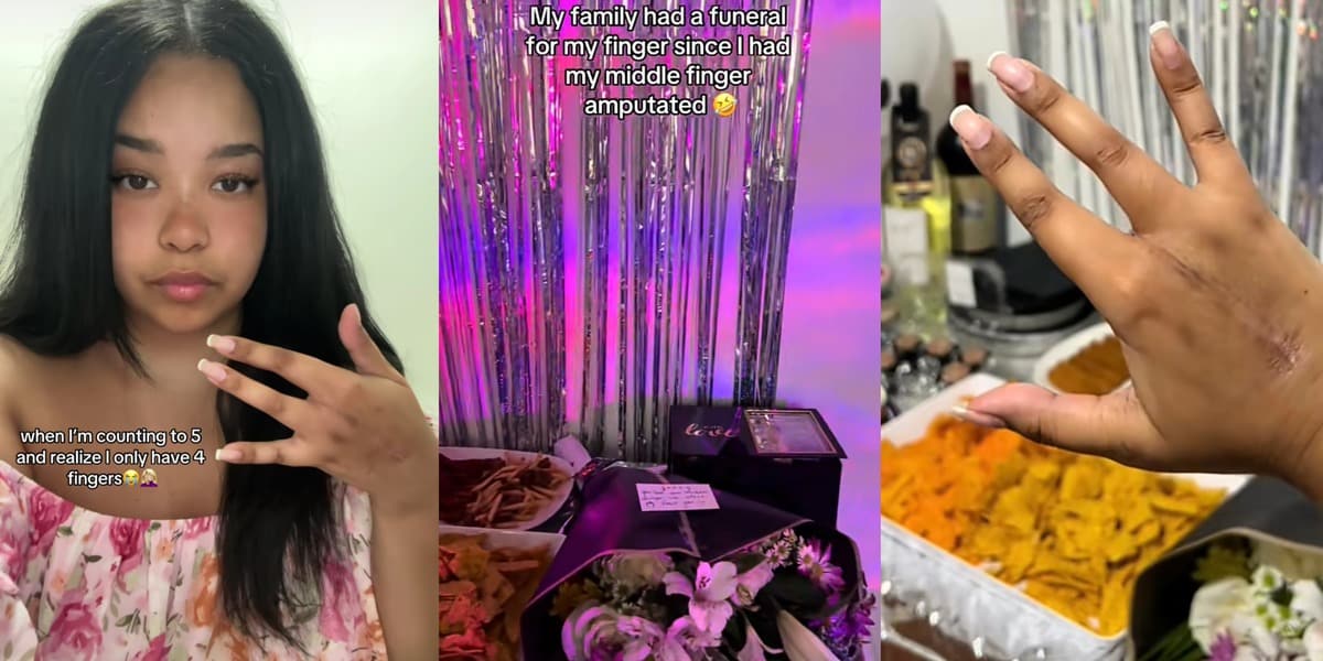 Family hosts funeral for daughter’s amputated middle finger