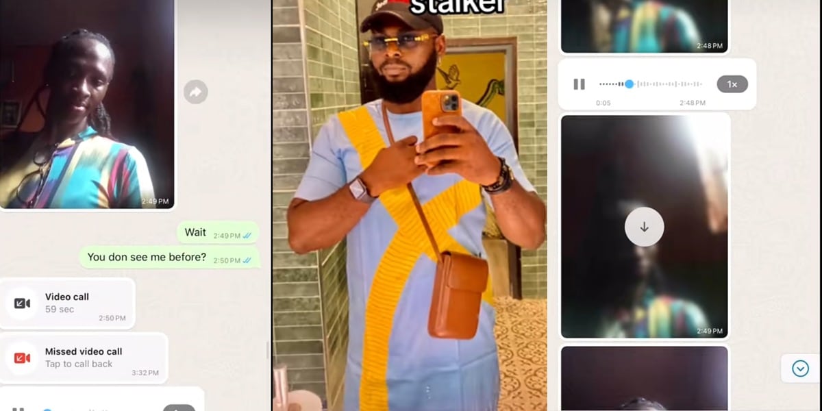 Nigerian man raises eyebrows as he leaks love message from WhatsApp female stalker