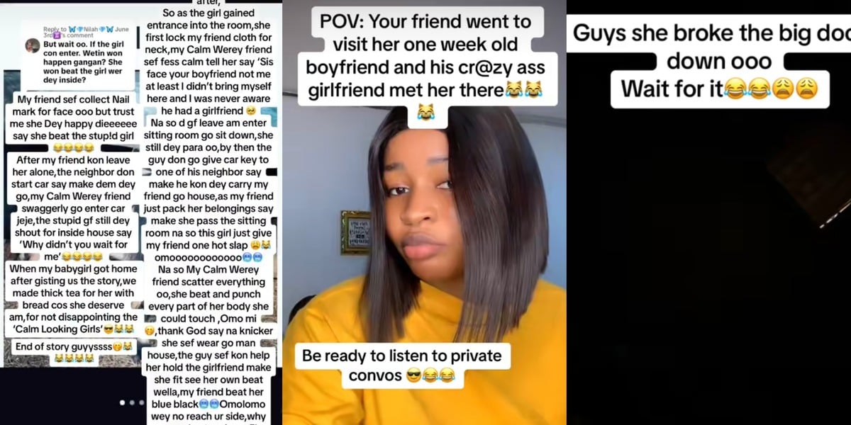 Nigerian lady fights main girlfriend of one-week-old Snapchat boyfriend during first visit