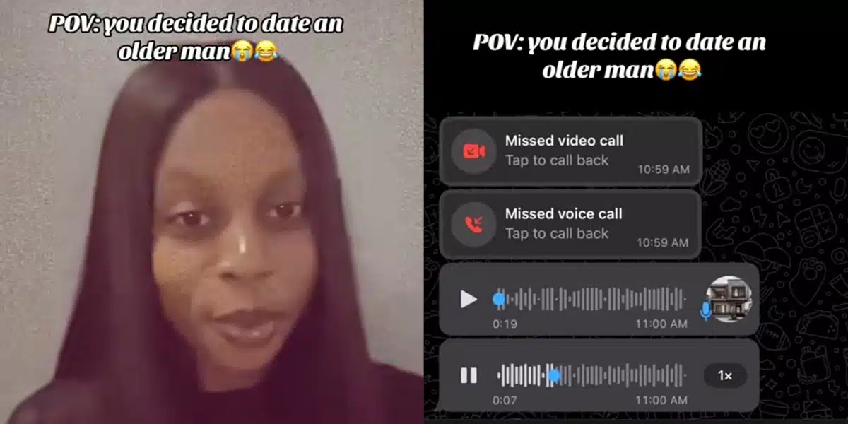 Nigerian lady triggers online discussion as she shares voice note from older boyfriend