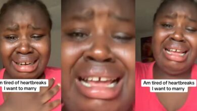 Nigerian woman bursts into tears on TikTok, says she wishes to marry