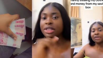 Nigerian woman causes buzz online as she exposes nanny for stealing money from savings box