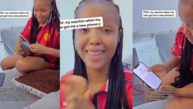 Nigerian lady's reaction trends as boyfriend buys her iPhone 12 Pro Max after Xs Max breaks
