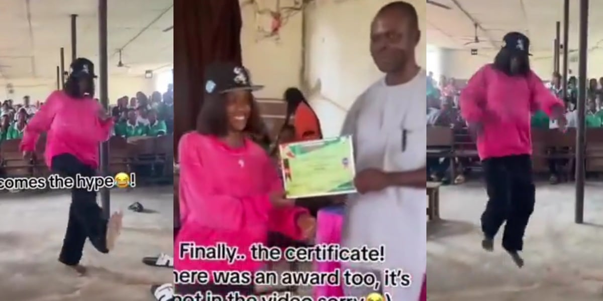 Nigerian lecturer orders student to dance before receiving certificate after winning 'Best Dancer' award