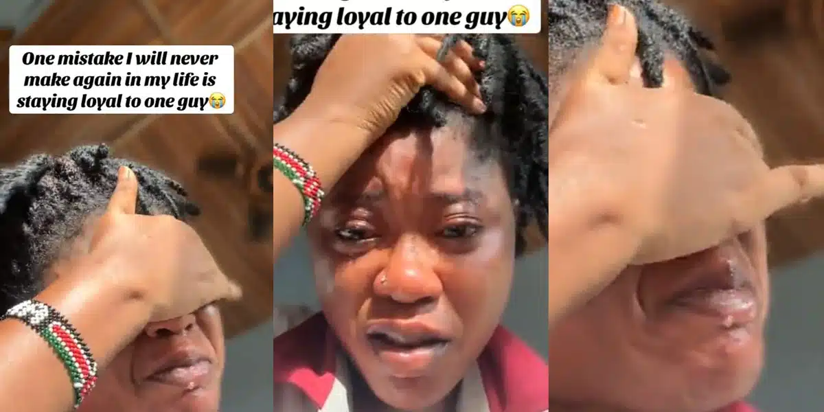 Nigerian lady breaks down online, vows never to stay loyal to one man again