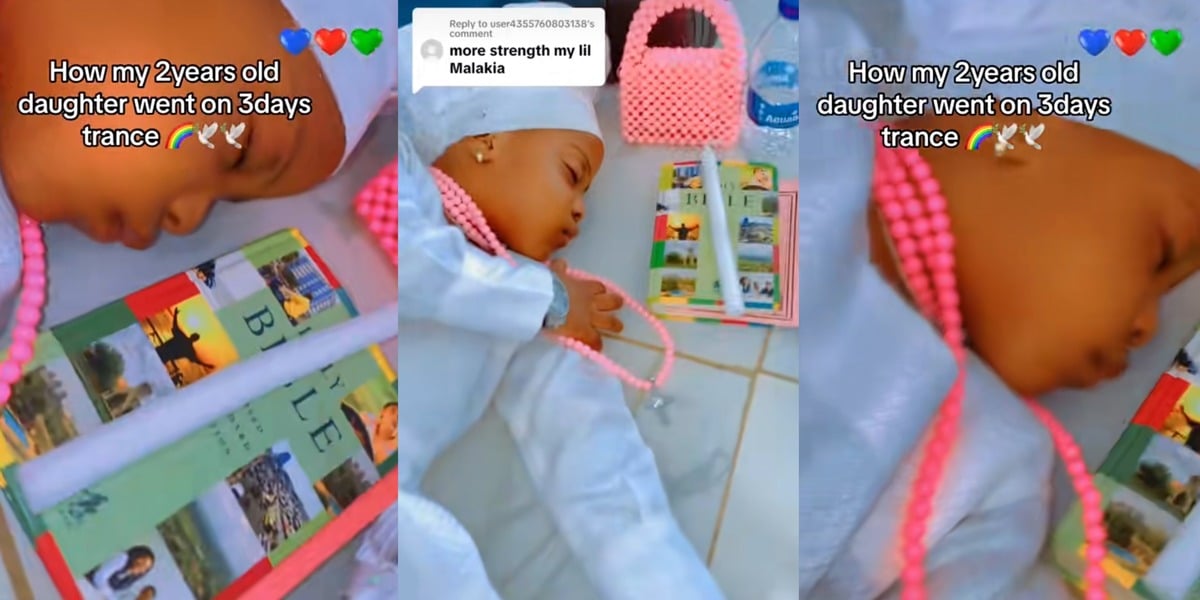 Nigerian mother shares video of 2-year-old daughter in 3-day trance, stirs reactions