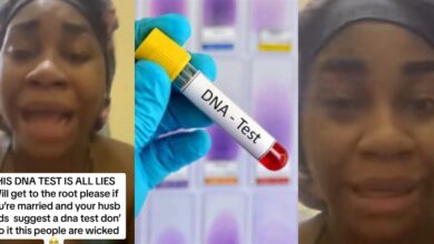 Nigerian woman weeps as hospital allegedly gives husband fake DNA results for 3 kids, vows to evict her