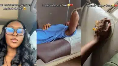 Nigerian lady hospitalized after breakup, receives IV fluid
