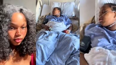 Lady ends up in hospital, puts on oxygen as boyfriend ends relationship