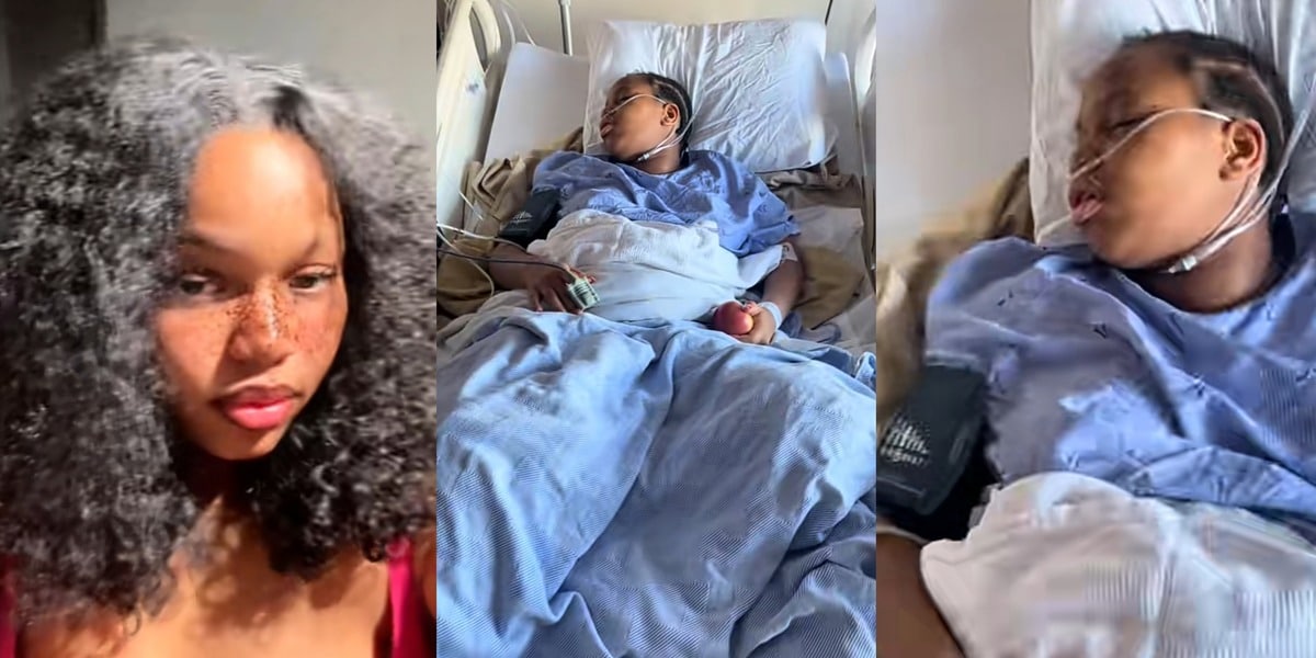 Lady ends up in hospital, puts on oxygen as boyfriend ends relationship