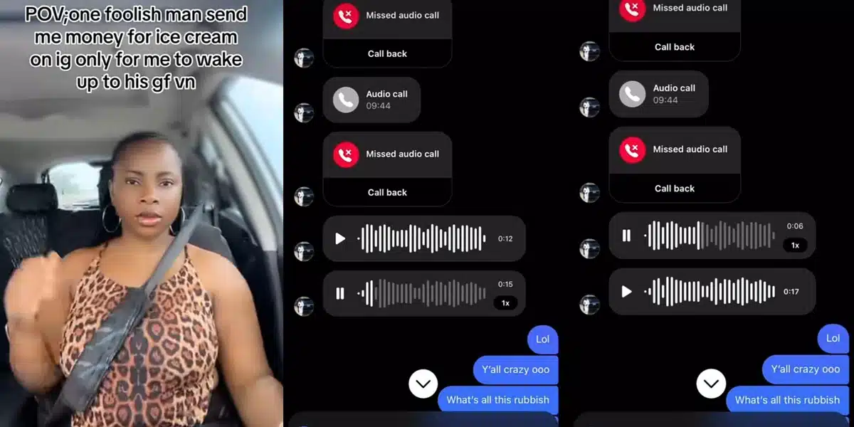 Nigerian lady leaks voice note of talking stage girlfriend begging for return of ₦10k he sent her