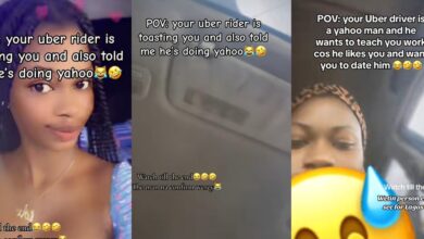 Nigerian lady exposes Uber driver who boasts of being a Yahoo boy, vows to teach her if she dates him
