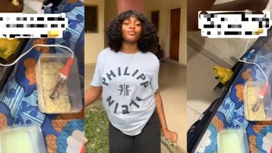 Nigerian lady discovers new way to cook noodles with electric water heater, social media reacts