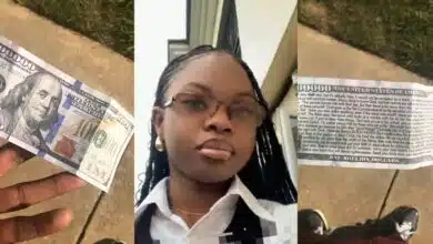 Nigerian lady expresses disappointment as she mistakes Jehovah's Witness card for $1 million bill