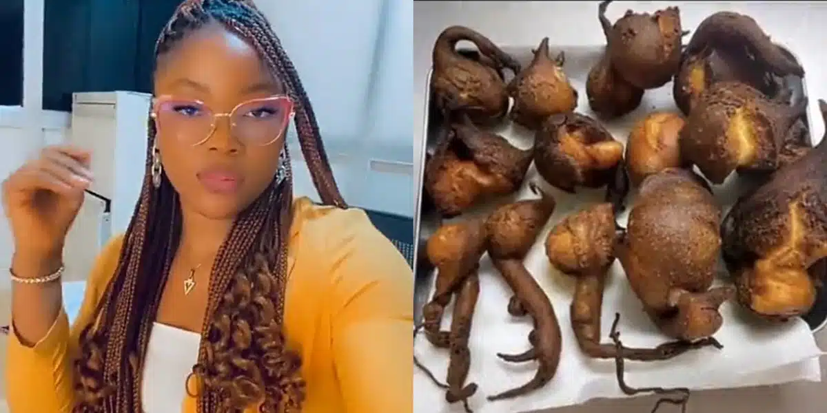 Nigerian lady's first puff puff frying experiment draws reactions online