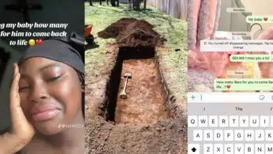 Video of Nigerian lady asking late friend for likes to return to life goes viral