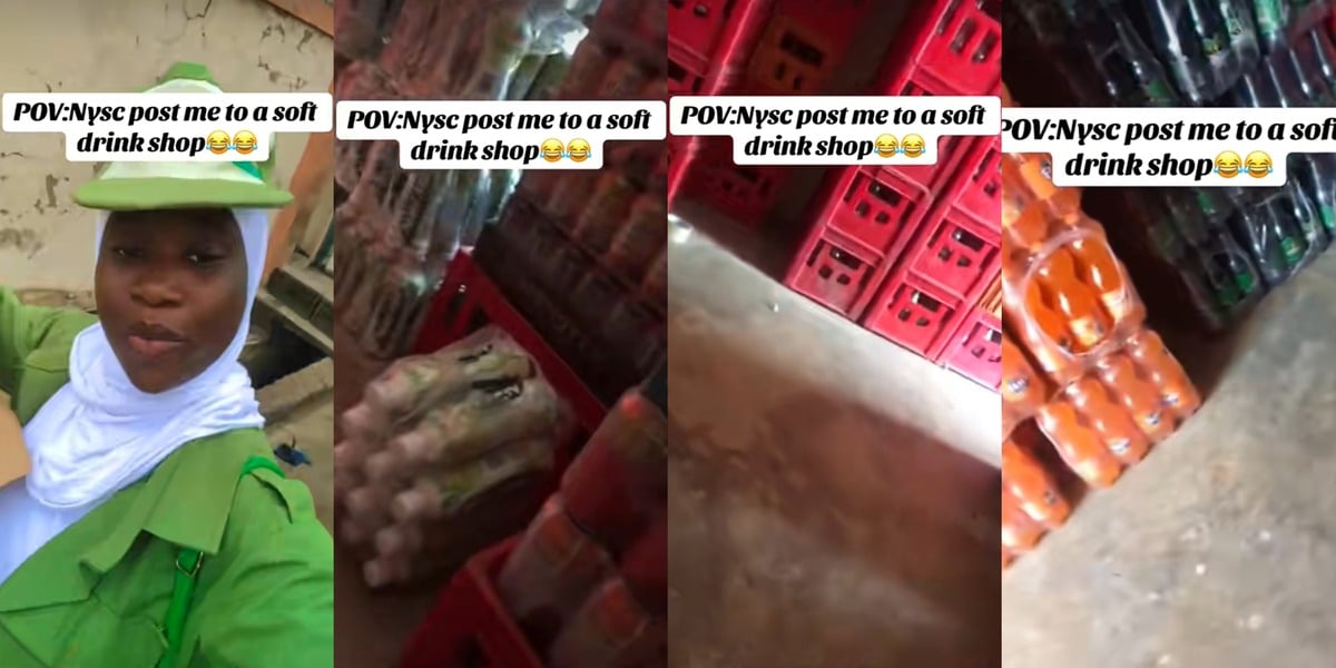 Youth corps member goes viral as she's posted to soft drink shop by NYSC