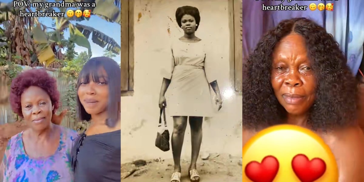 Nigerian lady calls grandmother 'heartbreaker' after seeing her youthful photos, claims 20+ men proposed