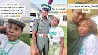 Corps member falls in love with platoon commander at NYSC camp, shares emotional love story