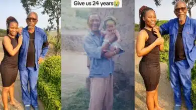 Heartwarming then-and-now photos of grandfather and granddaughter go viral