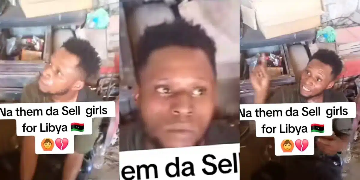 Nigerian man caught red-handed in Libya, admits to buying girls for 70 dinars and selling for 4,500