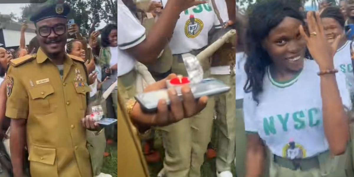 NDLEA official proposes to youth corps member in viral video