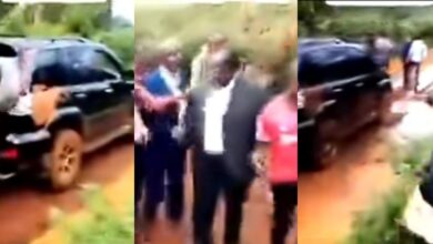 Outrage as Kenyans force politician to walk on muddy road after failing to fix it