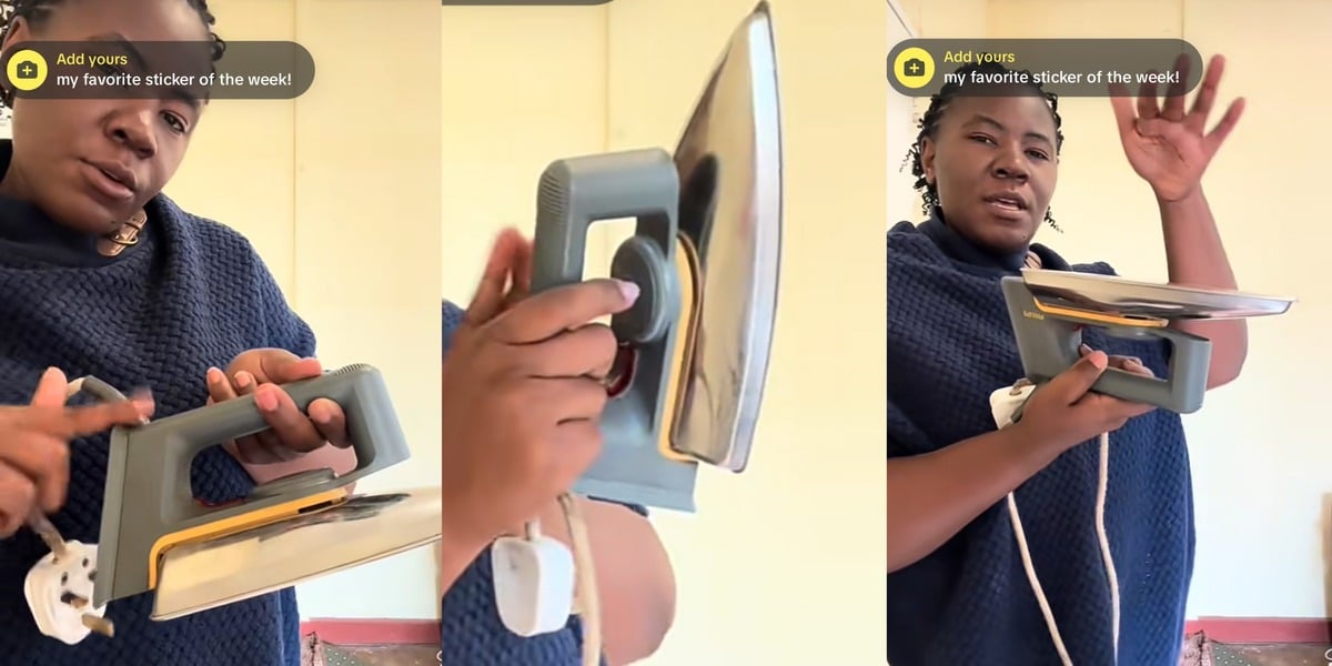 Woman praises 20-year-old iron, used for cooking in boarding school