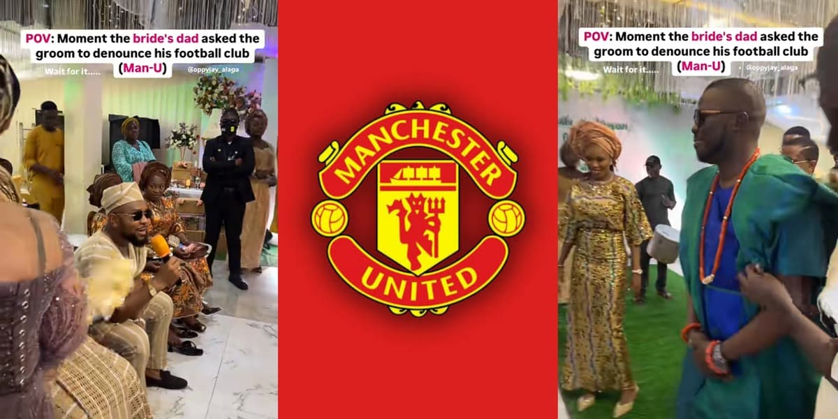 Outrage as bride’s father demands groom denounce Manchester United during wedding
