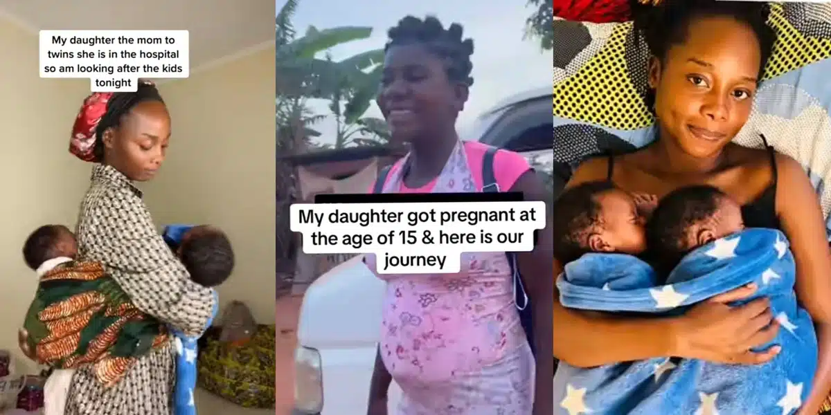 Mother celebrates 15-year-old daughter's pregnancy with twins in heartwarming video