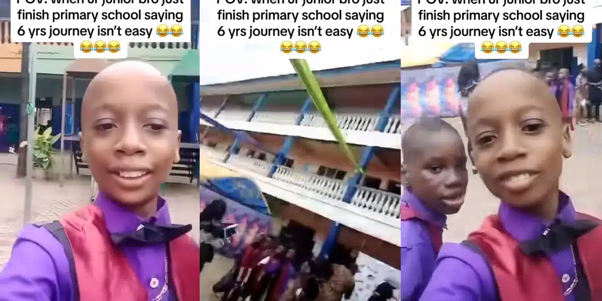 Nigerian boy causes buzz online as he laments difficult 6-year primary school journey