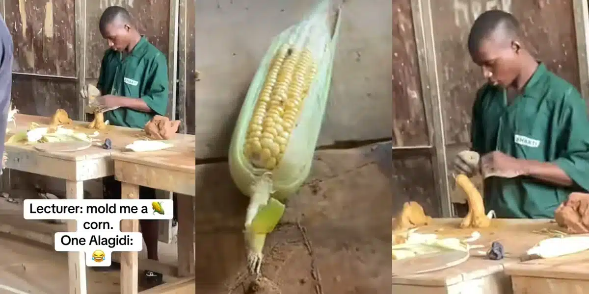 YABATECH students capture social media attention with corn-molding assignment