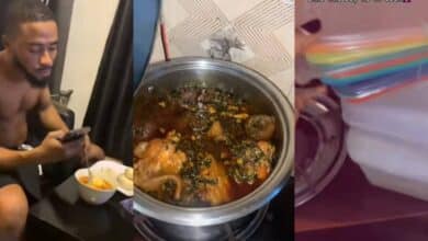 Lady reveals abundance of food at boyfriend's house when she's around versus when she is absent