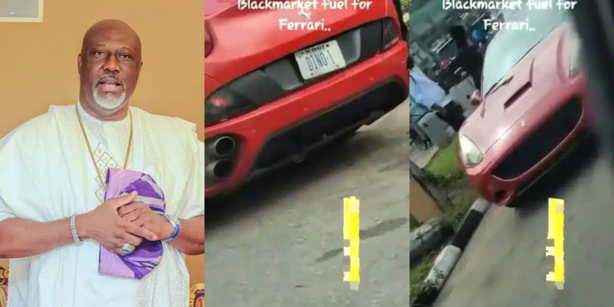 Dino Melaye spotted buying black market fuel for his Ferrari, video trends