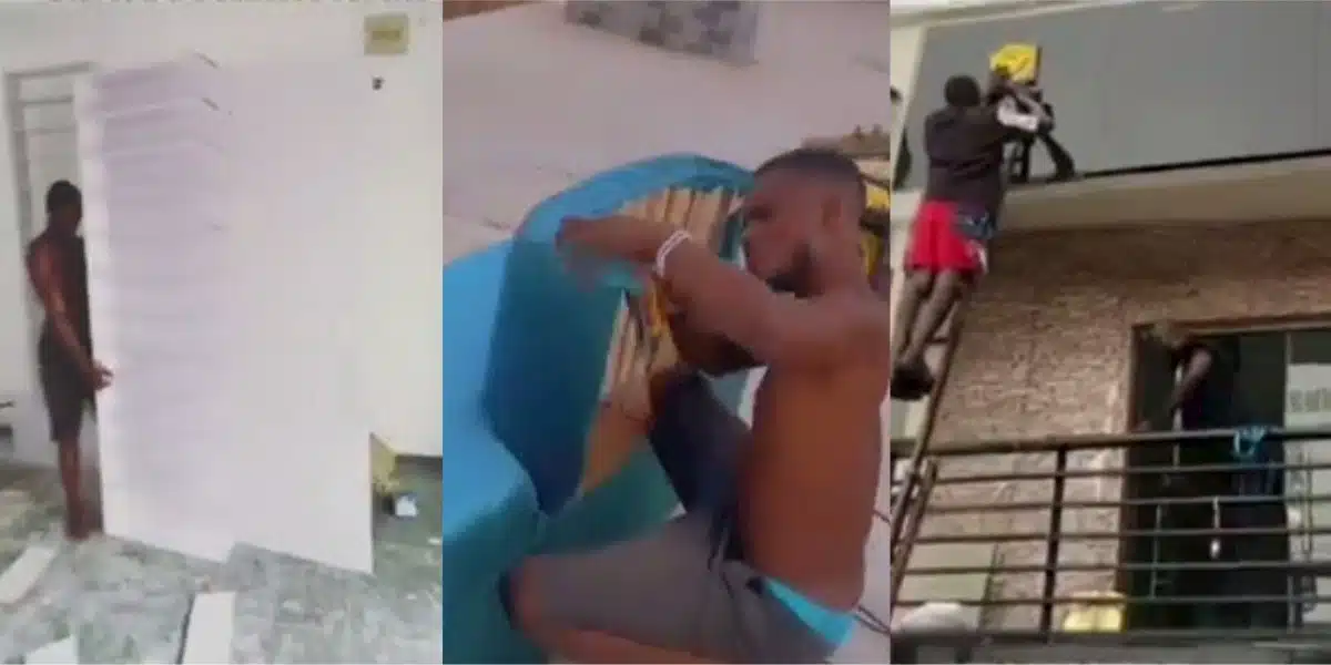 Nigerian lady shows off store her boyfriend singlehandedly built for her
